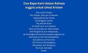 Doa Malaikat Tuhan Bahasa Inggris